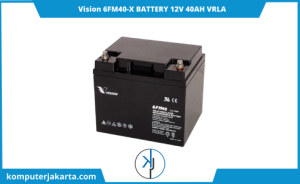Distributor Battery Vision 6FM40-X BATTERY 12V 40AH VRLA Jakarta